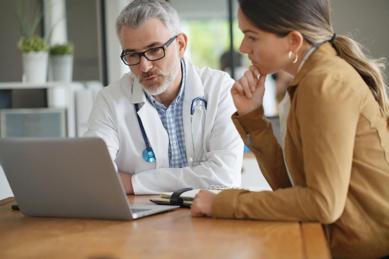 physician reviewing cardiovascular risk generic